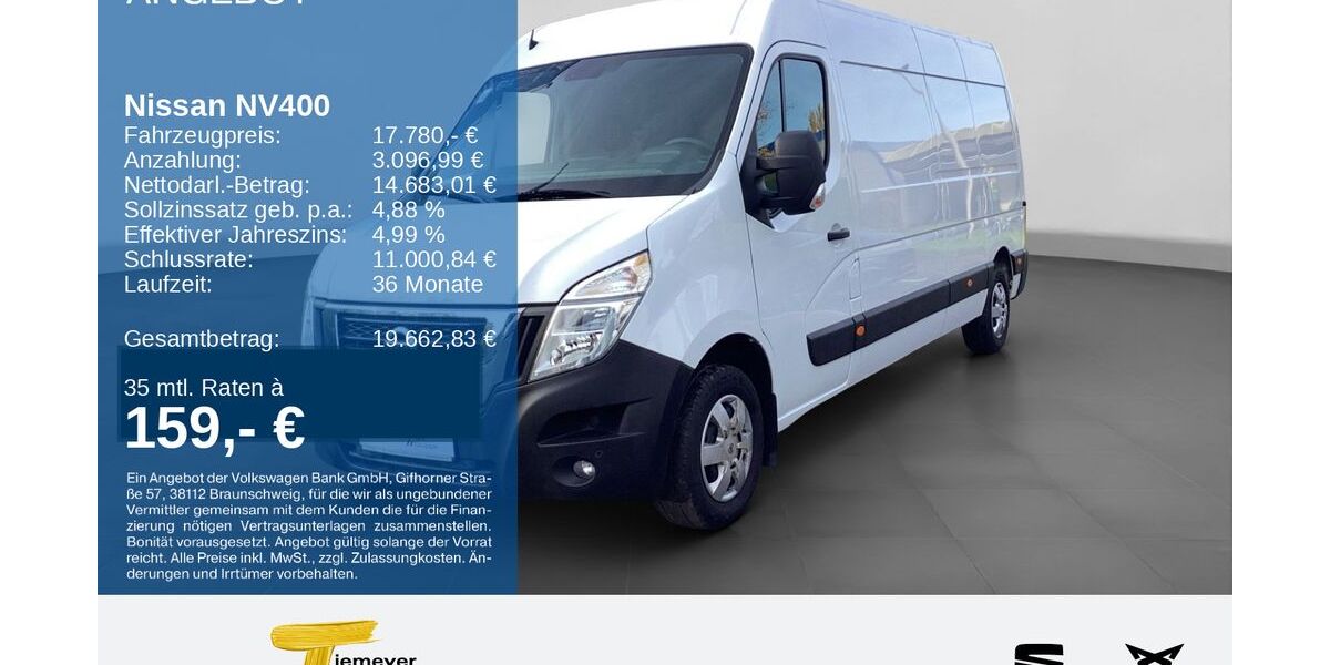 Nissan NV400 61.690 km 17.280 &euro; Gelsenkirchen OT Beckhausen 45899