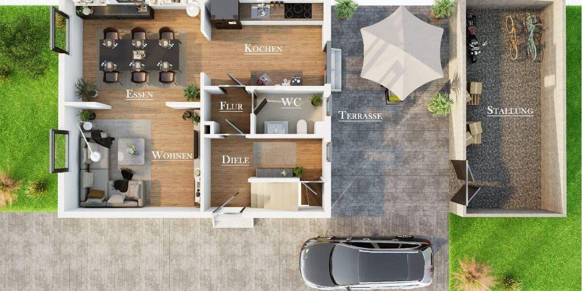 Doppelhaushälfte Herten Scherlebeck - 5 Zimmer, 110 m&sup2;, 249.000&euro; | Angebot:25834801