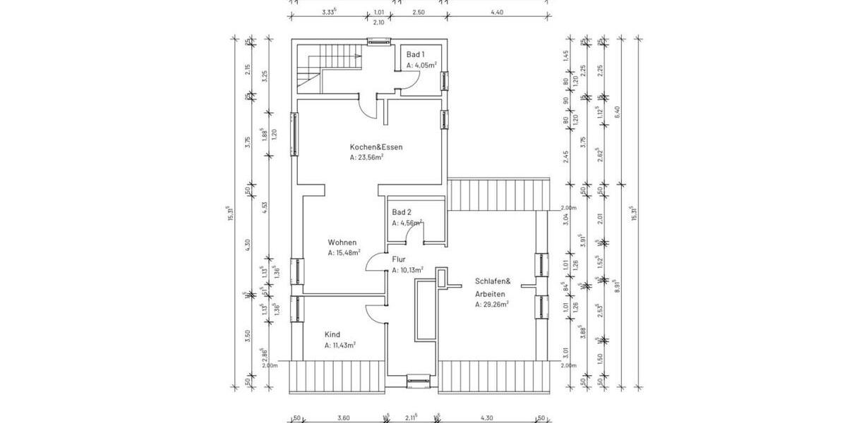 Etagenwohnung Dortmund Aplerbeck - 3.5 Zimmer, 98 m&sup2;, 1.400&euro; | Angebot:25567758