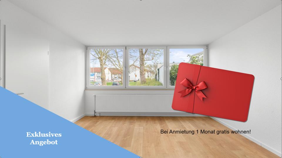 Helle 2-Zimmer-Wohnung mit Balkon - Sparen dank 1 Monat mietfrei! 2 zimmer