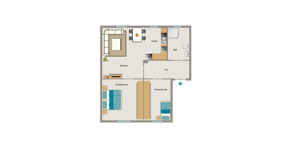 Erdgeschoßwohnung Lünen Alstedde - 3.5 Zimmer, 50 m&sup2;, 451&euro; | Angebot:25956752