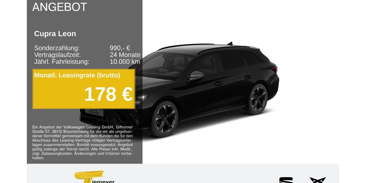 Cupra Leon 22.501 km 29.490 &euro; Gelsenkirchen OT Beckhausen 45899